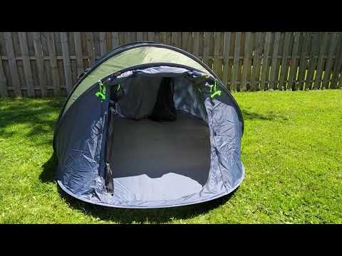 Londtren four-person pop-up tent demonstration